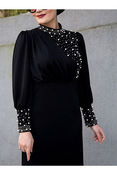 VOLT CLOTHİNG Kleid für besondere Anlässe mit Perlendetail