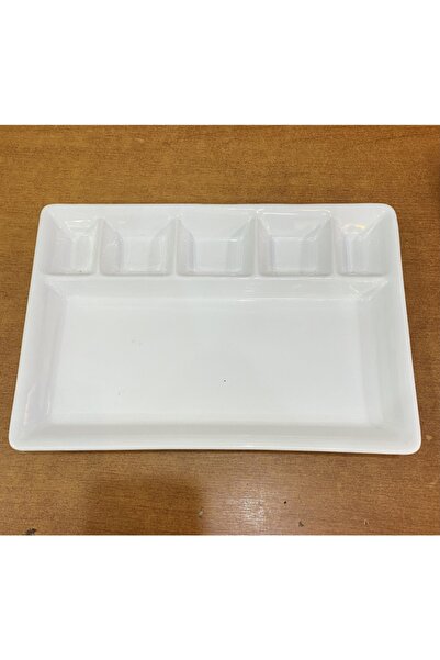 BirlikHome Porselen 6 Bölmeli Kahvaltı Tabağı