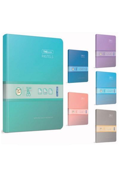 Gıpta Thebook Pastels Ip Stitch Hard Cover Notebook 20x28 400 Sheets Square Notebook