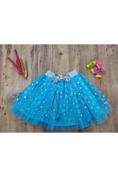 Nacar KIZ ÇOCUK YILDIZLI ETEK 23 NİSAN