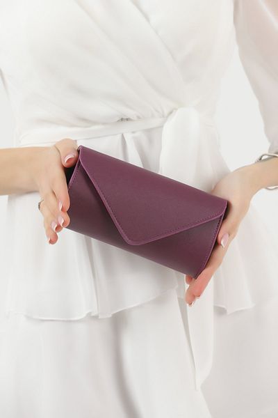 efnanstore Geantă de seară cu model linie violet