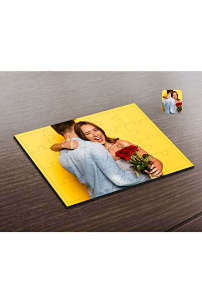 Bk Gift Kişiye Özel Fotoğraflı Ahşap Puzzle-1