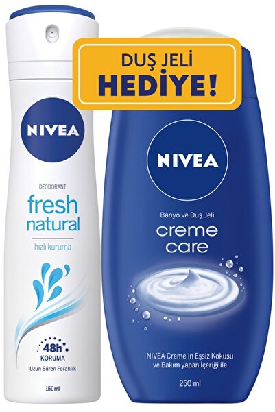 NIVEA Bayan Deo Sprey Fresh 150 Ml+ Duş Jeli 250 Ml
