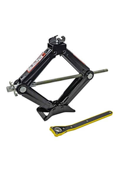 Genel Markalar 1.5 Ton Makaslı Kriko Cırcır Kollu Otomobil Bagaj Krikosu