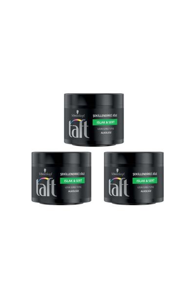 Taft Islak & Sert Saçlar Alkolsüz Jöle 200 Ml X 3 Adet