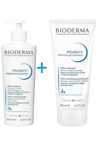 Bioderma Atoderm Intensive Foaming Gel 200 Ml+ Atoderma Intensive Baume 500 Ml