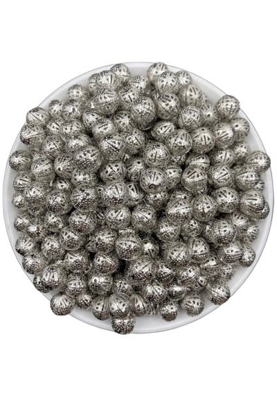 Hedef Bijuteri 50 قطعة 10 مللي متر مطلي بالنيكل/الفضة اللون معدن الحديد الدان...