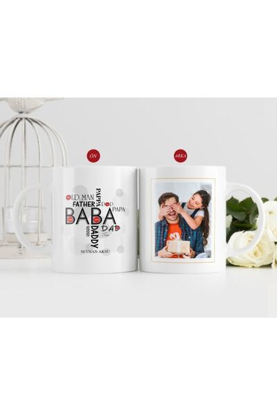 Bk Gift Kişiye Özel Babalar Günü Hediyesi Fotoğraflı Kupa Bardak-16
