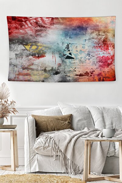 MEKTA HOME Husă decorativă pentru perete, colorată, lavabilă, rezistentă la p...