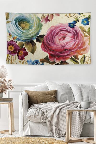 MEKTA HOME Cu model floral, 6 bucăți, lavabil, nu se decolorează, nu lasă pet...