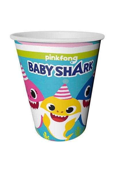BalonEvi Baby Shark Birthday Cup