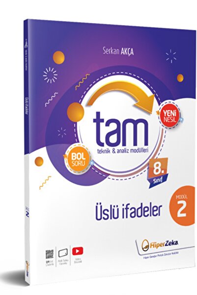 Hiper Zeka Yayınları 8. Sınıf Tam Matematik 2 Teknik Analiz Modülleri & Üslü ...