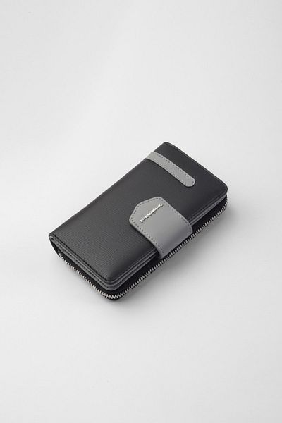 CENGİZ PAKEL Women's Medium Size Wallet 65256m Black-Grey