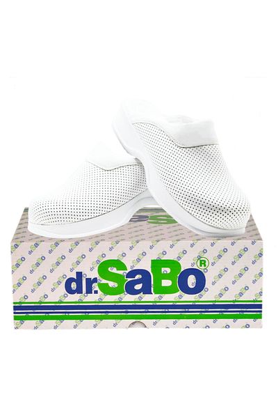DR SABO Women's White Orthopedic Sabo Slippers