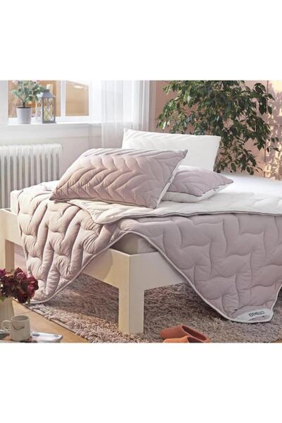 OTHELLO Colora Kılıf Gerekmeyen Pamuk Penye Yorgan Lila-krem 195x215 Cm