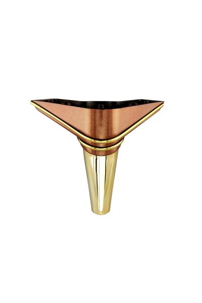 TepeAksesuar Ipek Ayak-19 Cm-bronz-gold Fitil Ve Tıpa-mobilya,koltuk,kanepe,tv ünitesi Uyumlu 4 Adet-vida Dahil