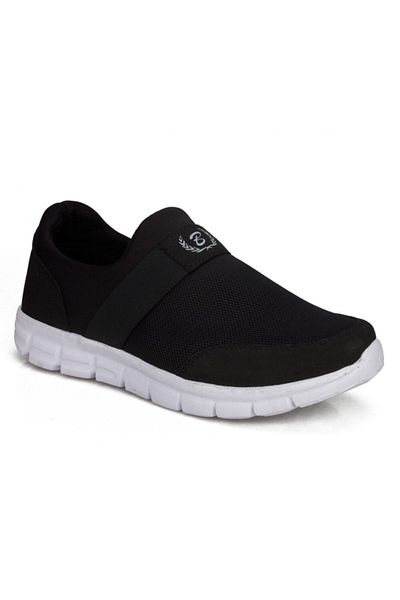 BlackSea Negru - Pantofi sport unisex, ușoare, cu talpă moale, fără șireturi (36-47)