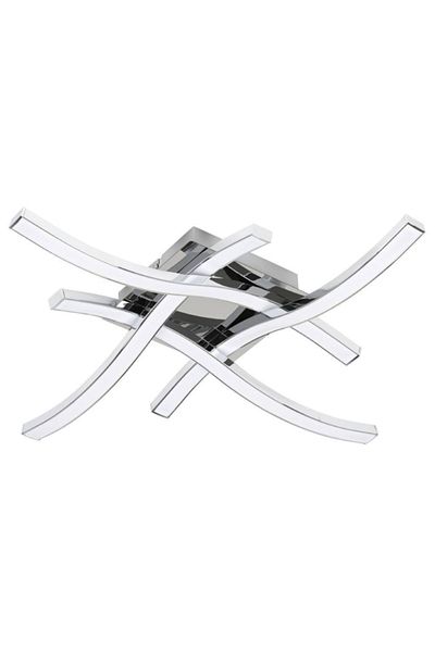 Eglo 33471 Chrome Colored Aluminum Wall - Indoor "Cabezas" Led Max: 4X5W, Ip20, Width: 44
