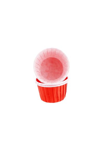 TT Tahtakale Toptancıları Red Cupcake Mold - Small Size, Solid Color, 44x35 Mm (50 Pieces)