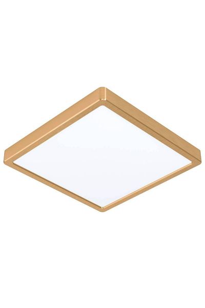 Eglo 900184   "Fueva 5" Brass Colored Cast Steel Led Downlight - Indoor Brushed Ceiling Lamp Ip2