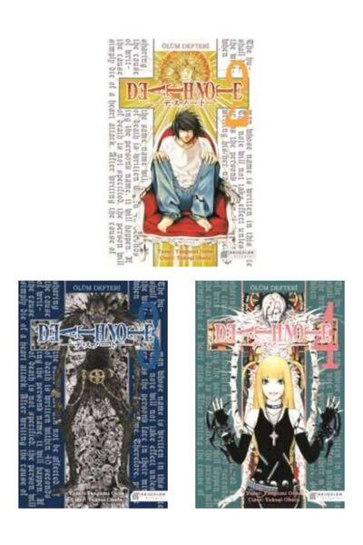 AKILÇELEN YAYINEVİ Hediyeli Ölüm Defteri 2-3-4 Manga Seti (DEATH NOTE 2-3-4)