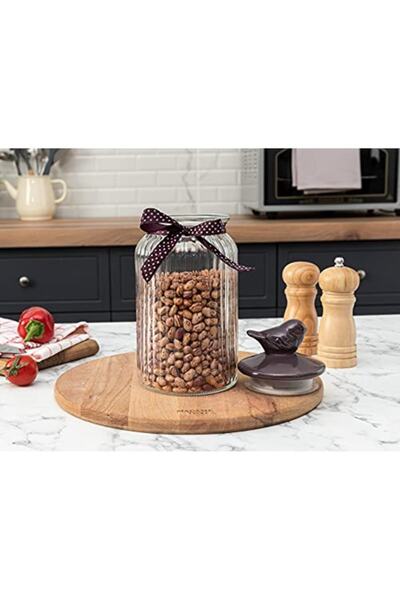 Madame Coco Brand: Bird Jar Cylinder - Plum / 1300 ml Category: Jar