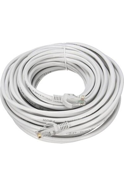 T18 20mt 20 Metre Cat6 +tv Plus Fiber Adsl Modem Bilgisayar Arası Ethernet In...