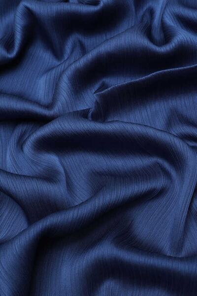 5 FİVE SCARF Brillant Abiye Ütü Gerektirmeyen Şal Mavi
