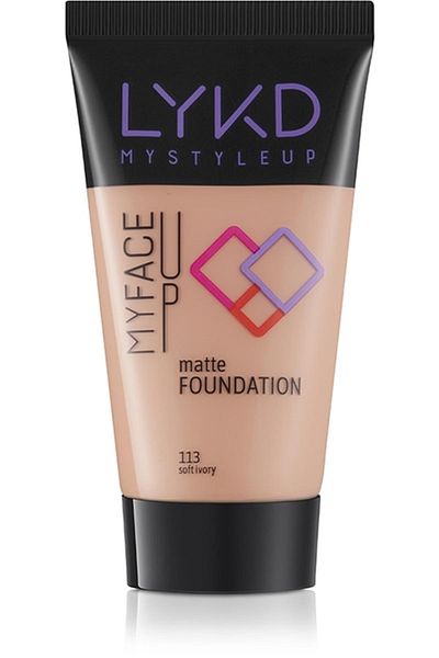 lykd Brand: Matte Foundation 113 Soft Ivory Category: Foundation