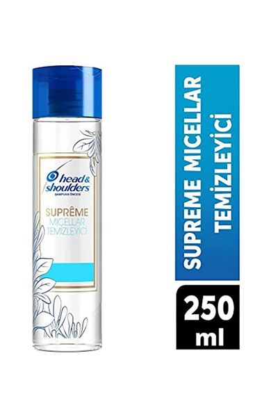 Head&Shoulders Head & Shoulders Supreme Micellar Tonic - Silicone Free and Perfume Free Before Shampoo, 250 Ml