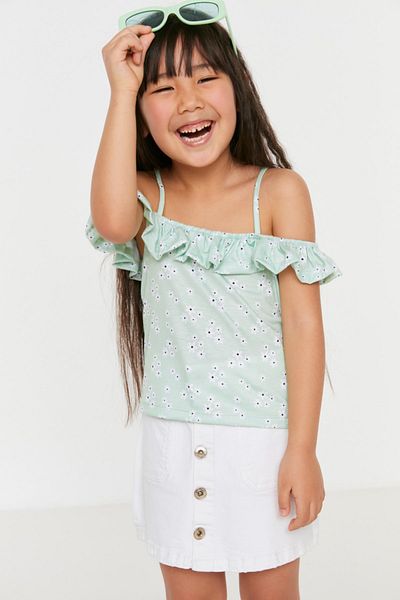 TRENDYOLKIDS Bluse - Grün - Regular Fit