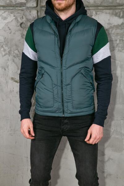 Keep Out 4506 Erkek Basic Şişme Fermuarlı Yelek