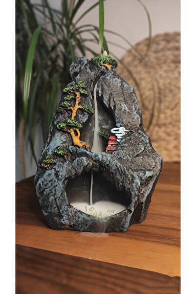 Lina Art hediyelik Dağ Şelale Geri Akış Tütsülük