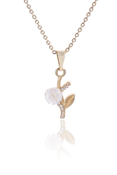 Sortie Aksesuar Italyan Tasarım Zirkon Taşlı Yaprak Figürlü Manolya Çiçek Kol...