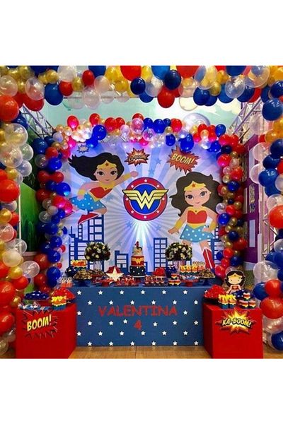 Party City Wonder Woman Concept Balloon Chain Set
