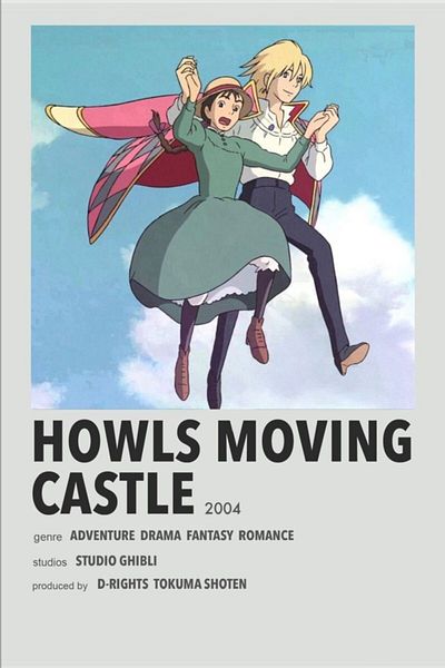 animeandyourworld Howl's Moving Castle - 1 Piece A4 Special Design Ring Unlined Large Size Notebook 21*29 cm
