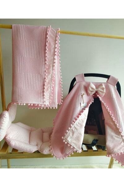 Raduga Collection غطاء عربة أطفال مزدوج الجوانب + وسادة عربة الأطفال + بطانية...