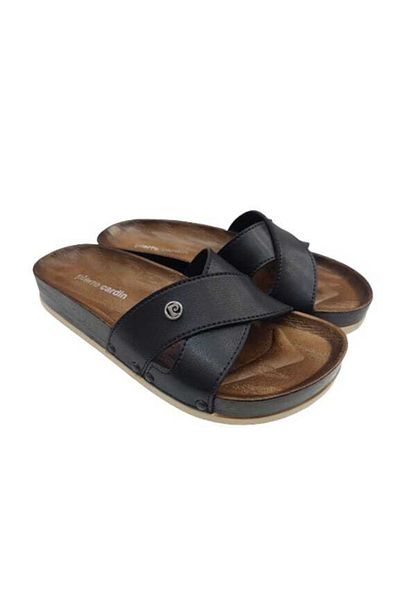 Pierre Cardin Sole Comfortable Orthopedic Women's Black Slippers PC-3223