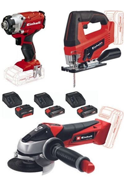 Einhell Te-ci 18/1 Vidalama Tc-js 18 Li Dekupaj Te-ag 18/115 Avuç Taşlama 2x2...
