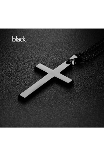 TakıConcept Κολιέ Μαύρος Σταυρός