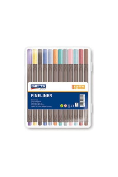 Gıpta Fineliner 0.4 Mm Triangle 12 Colors K606