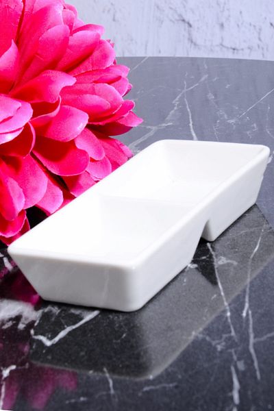 Porselen Diyarı 2-Piece Porcelain Mini Sauce and Snack Holder