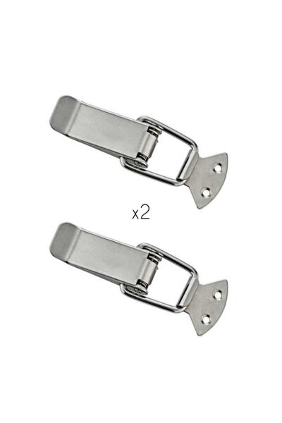 ARON (2 Adet) Sandık Klipsi - Gergi Mandalı - Kaput Kilidi Düz (9cm) Büyük Boy