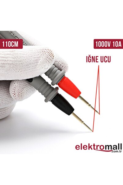 ELEKTROMALL Measuring Tool Probe 1000v 10a 110cm Needle Tipped