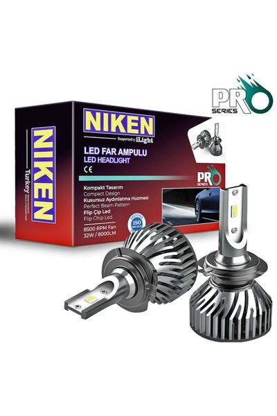 Niken Mini H3 Led Xenon Pro Seri 8000 Lümen Beyaz Şimşek Etkili
