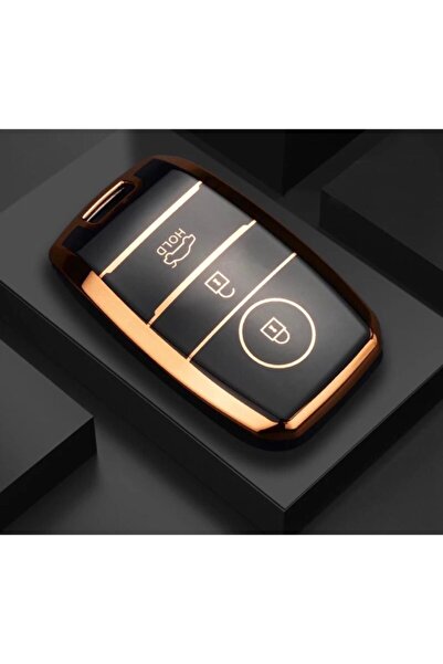 AYZ GARAGE Kia (intrare fără cheie) Material Tpu Husă neagră pentru chei