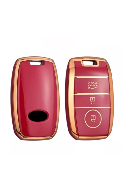 AYZ GARAGE Kia (Είσοδος χωρίς κλειδί) Υλικό Tpu Κόκκινη θήκη κλειδιού