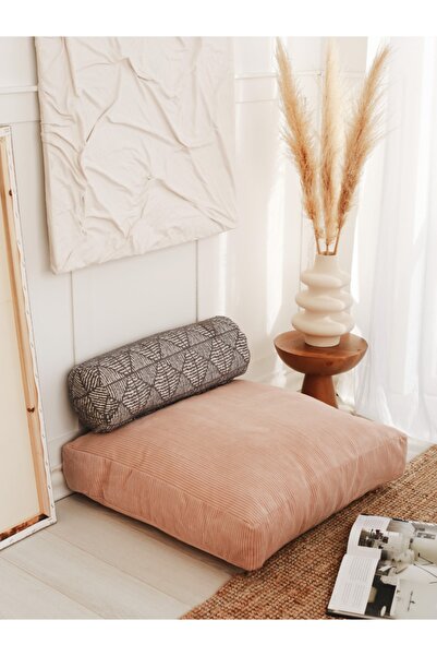 evodeko Fitilli Kadife Yer Minderi