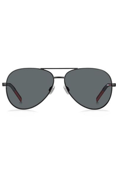 Tommy Jeans Tj 0008/s 003ir Damla Unisex Black Sunglasses