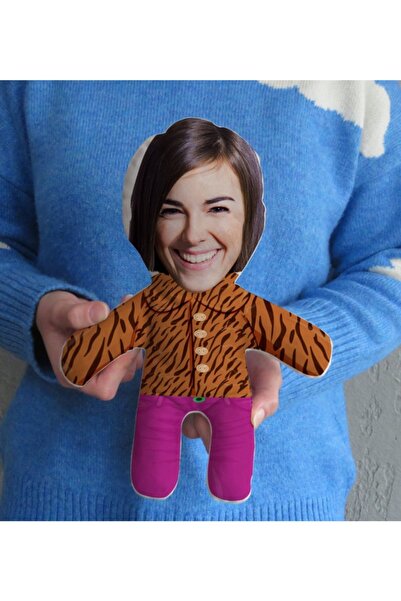 Bk Gift Kişiye Özel Eğlenceli Surat Bebek Yastık-10